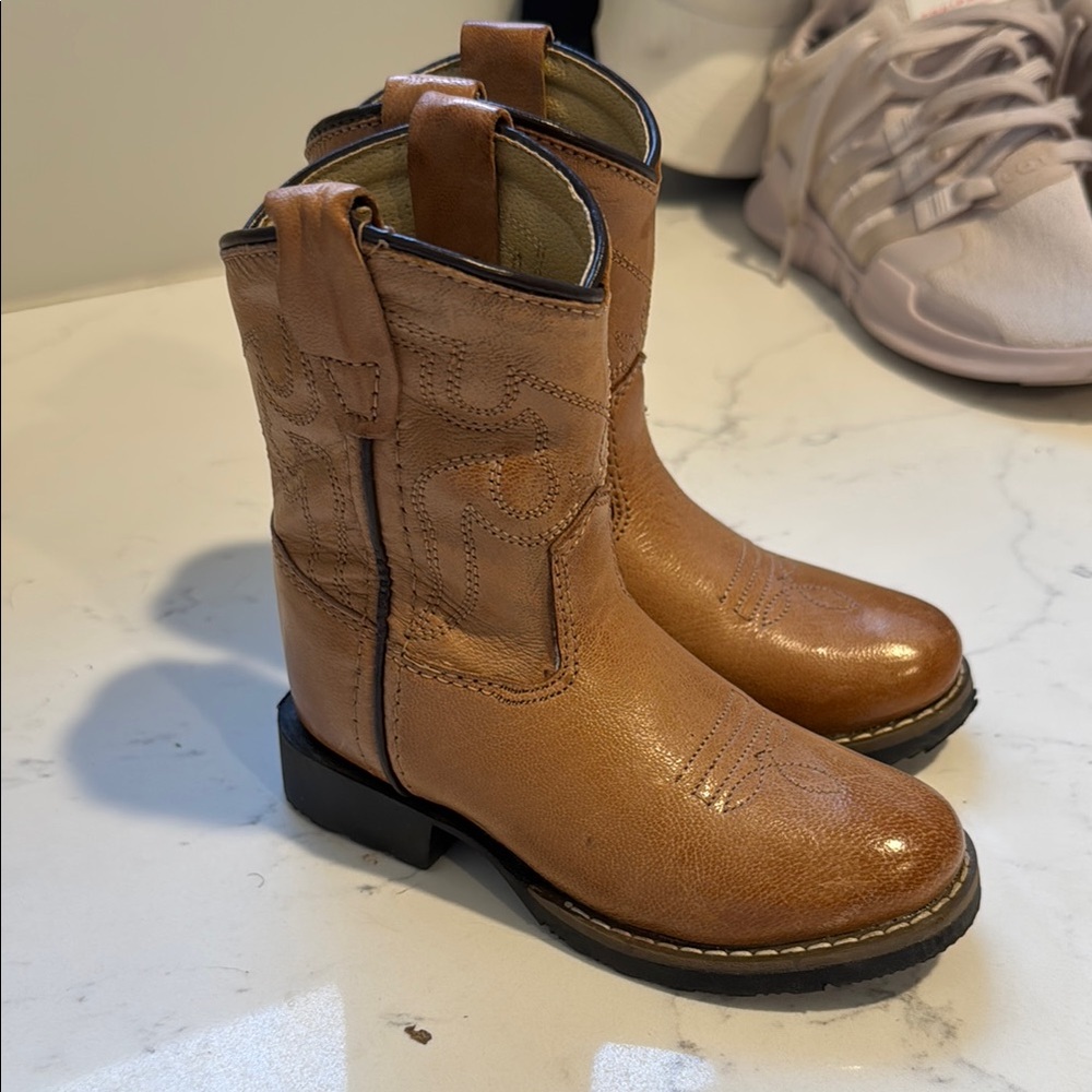 Kids Tan Cowboy Boots Cody James